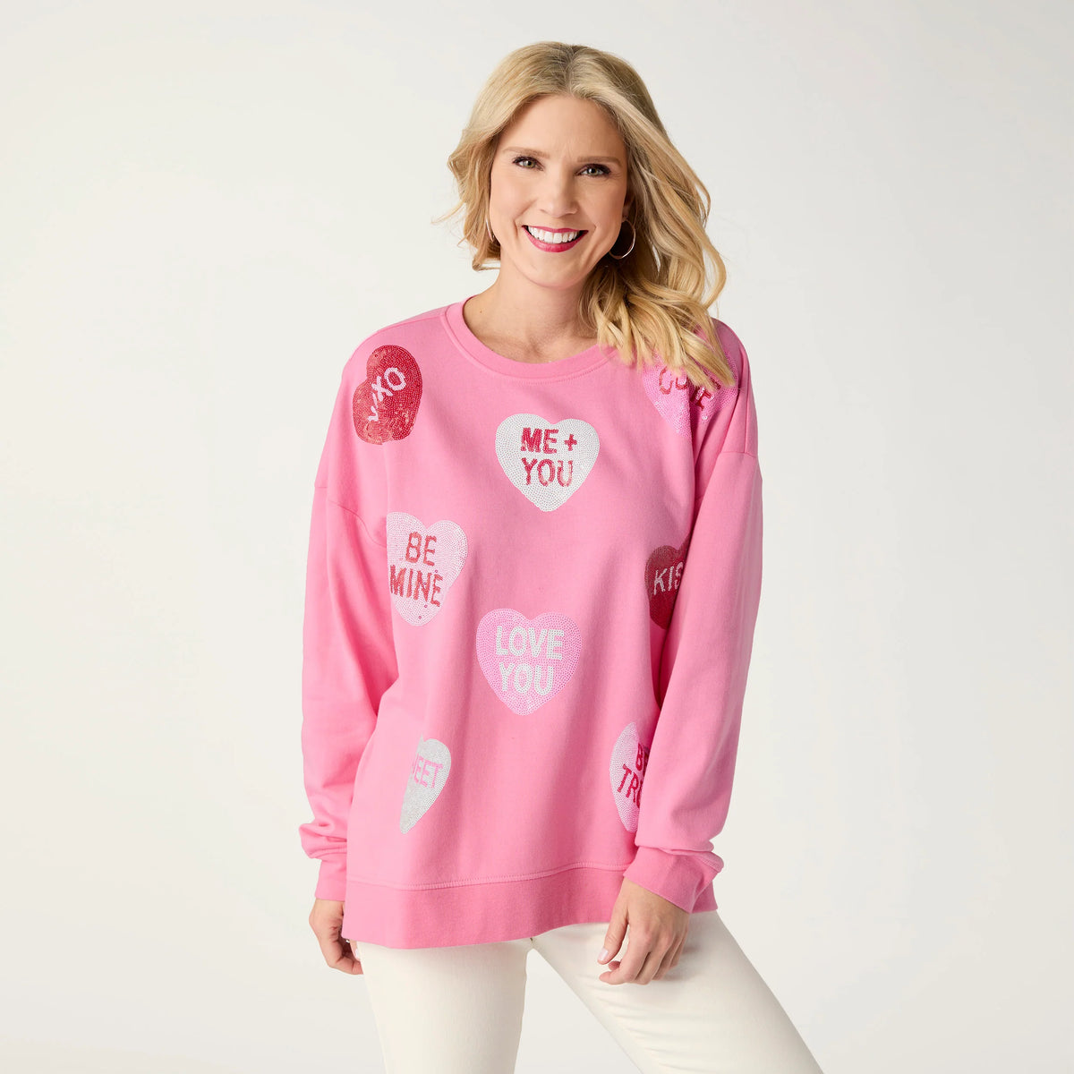 Sweetheart Sequin Sweatshirt