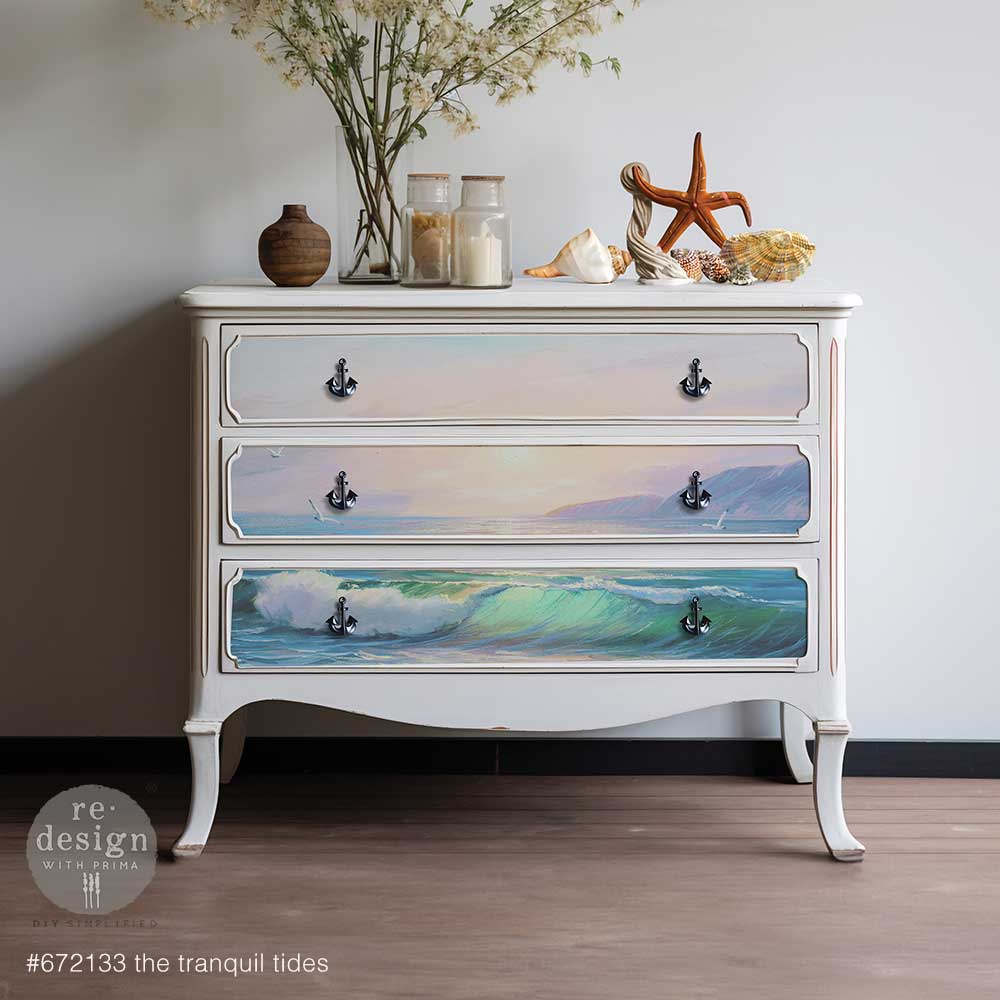 reDesign with Prima A1 Decoupage Papers - Tranquil Tides