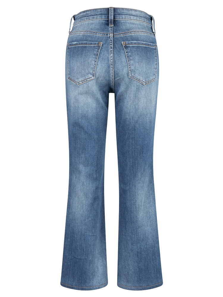 KUT from the Kloth Kelsey High Rise Ankle Flare - Reassuring Wash