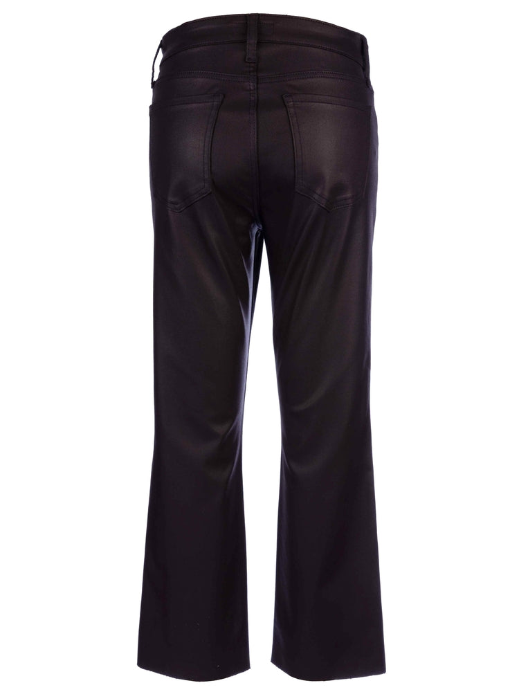 KUT from the Kloth - Kelsey High Rise Ankle Flare - Coated Sangria