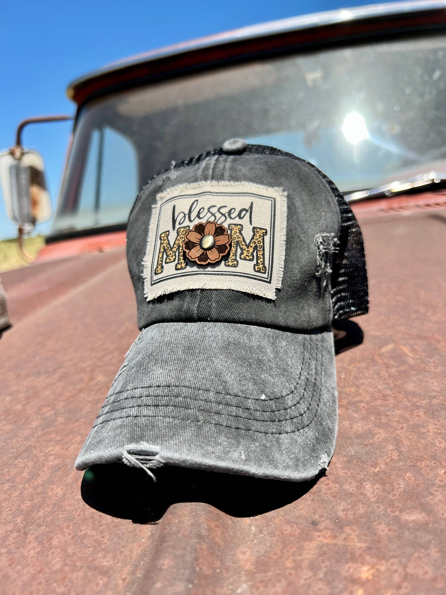 Blessed Mom Black Baseball Cap