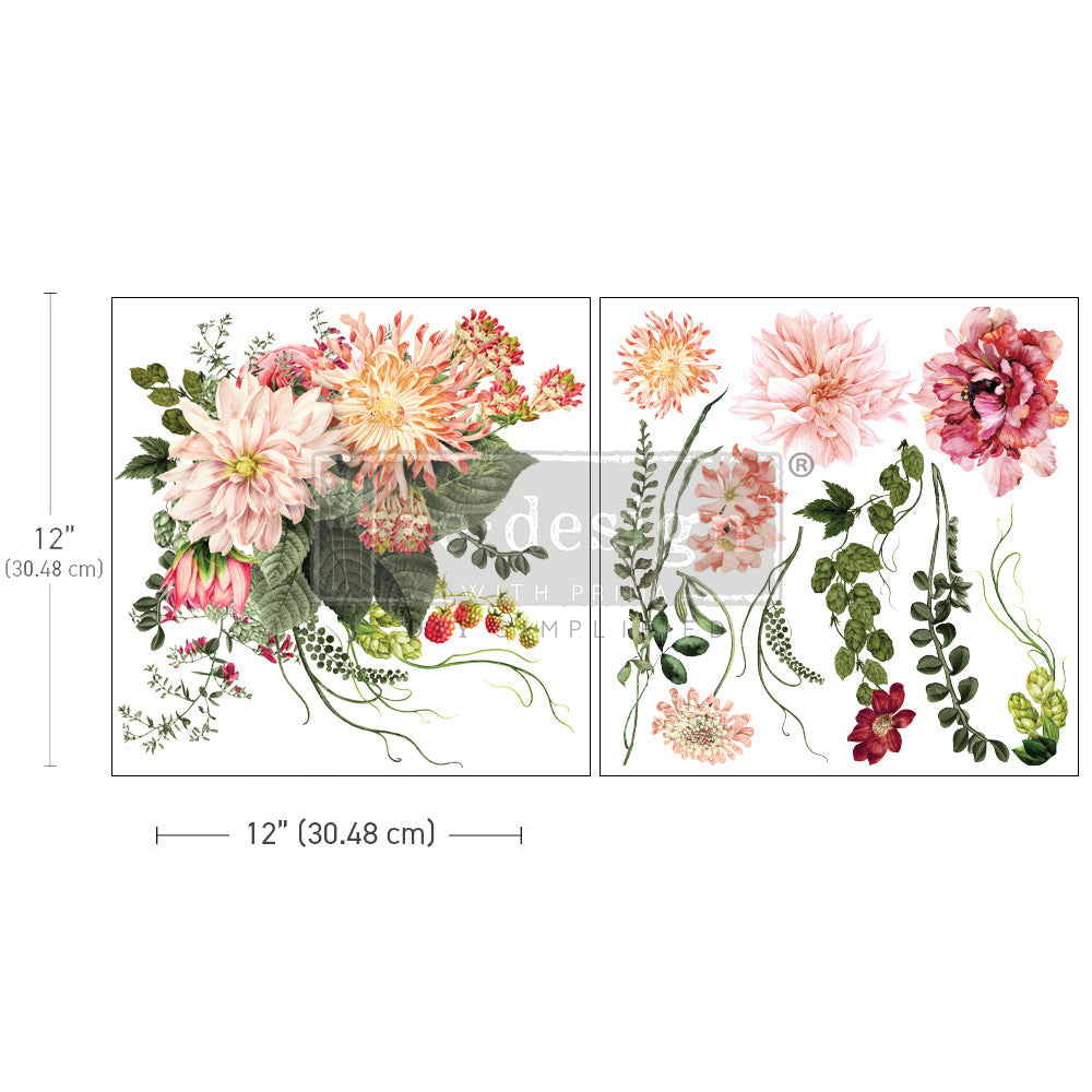 reDesign with Prima Maxi Transfer - My Favorite Dahlia