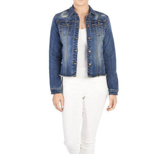 Distressed Denim Jacket