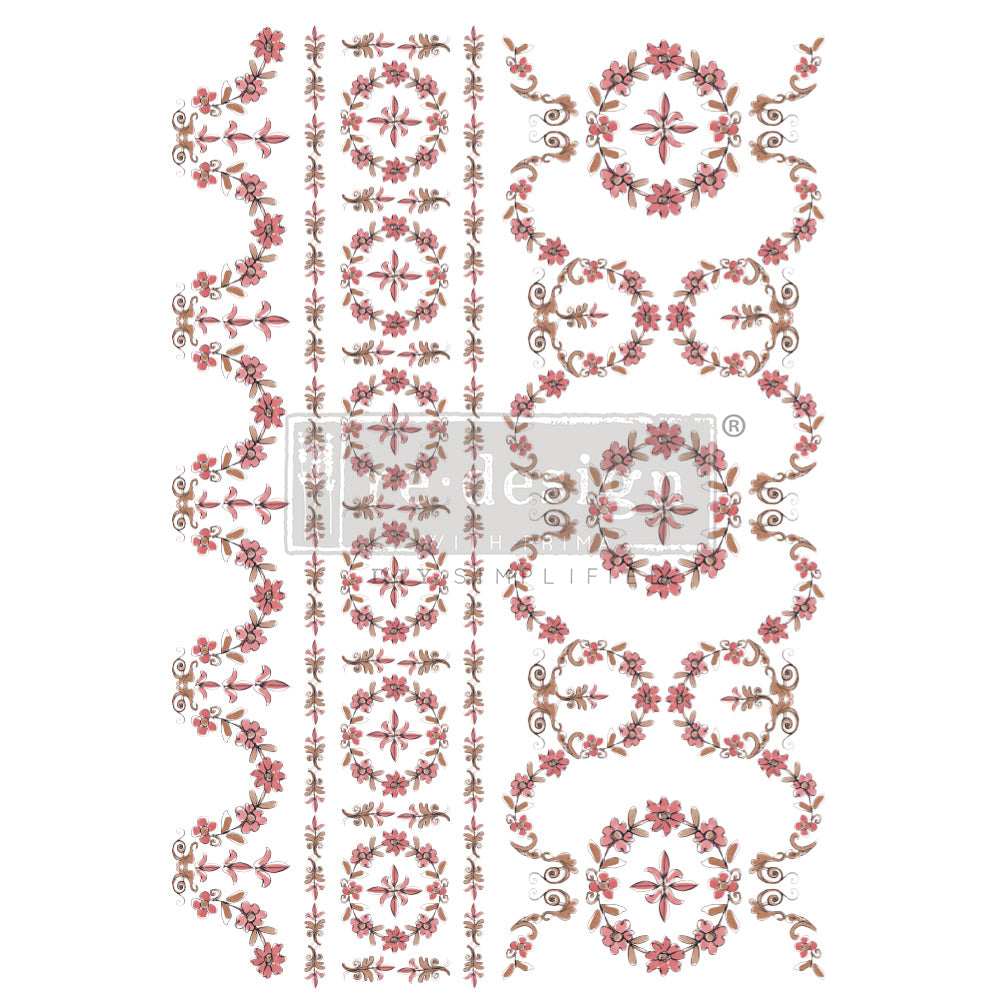 reDesign with Prima Decor Transfer - Annie Sloan Flower Garland