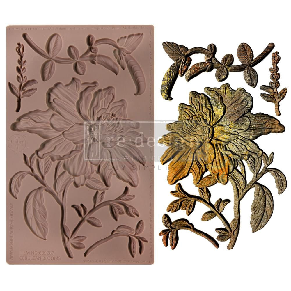 reDesign with Prima Decor Mould - Cerulean Blooms