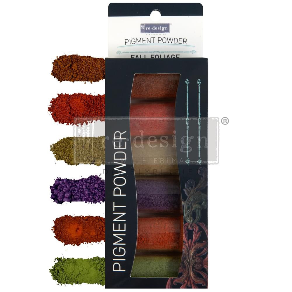 redesign with prima Pigment Powder: Fall Foliage