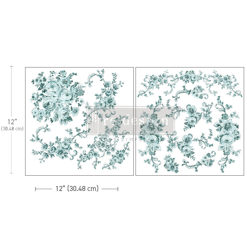 reDesign with Prima Maxi Transfer - Minty Roses