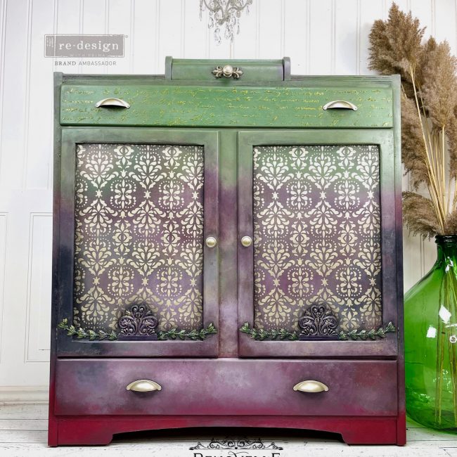 Stick and Style Stencil: Damask Flourish