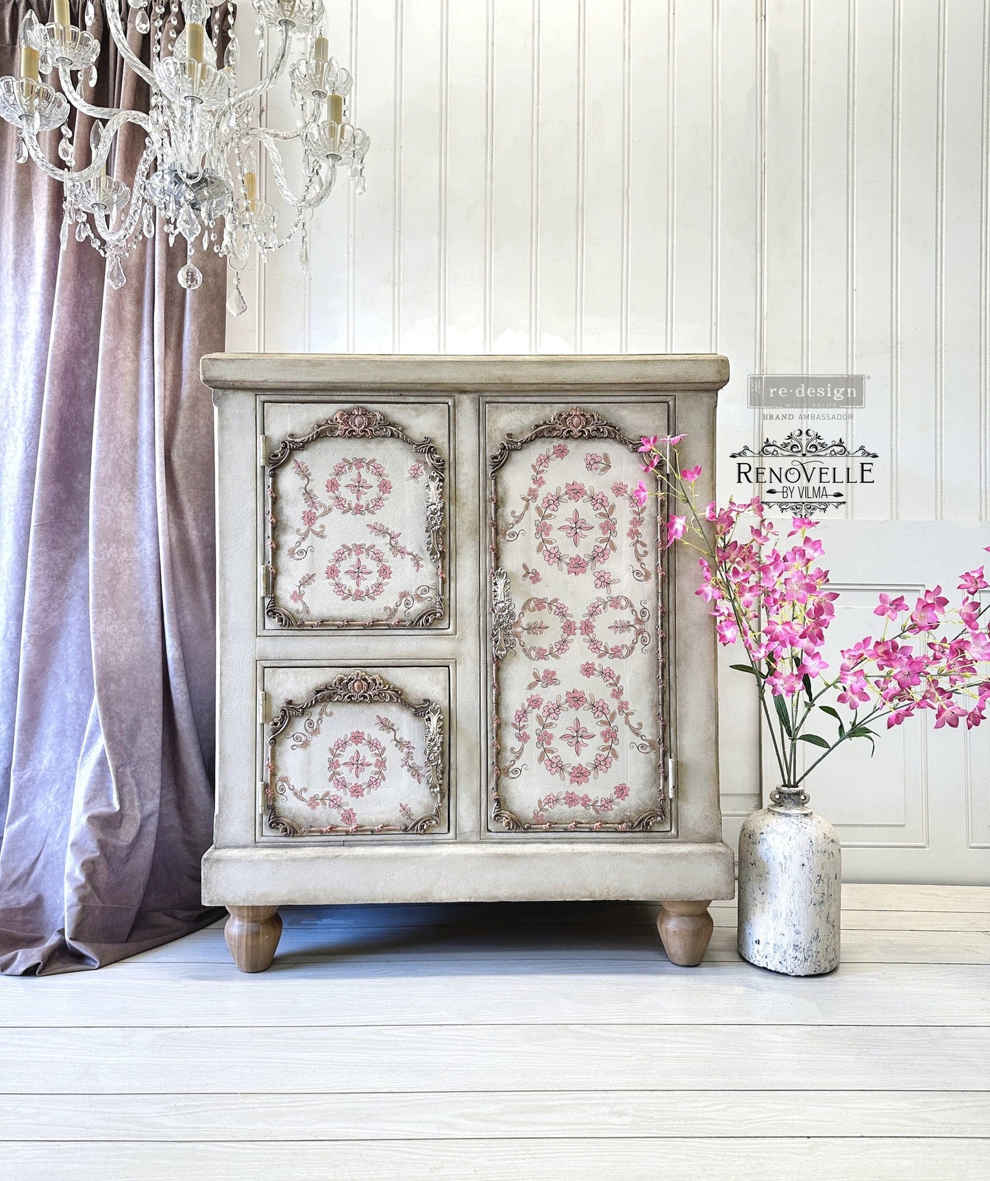 reDesign with Prima Decor Transfer - Annie Sloan Flower Garland