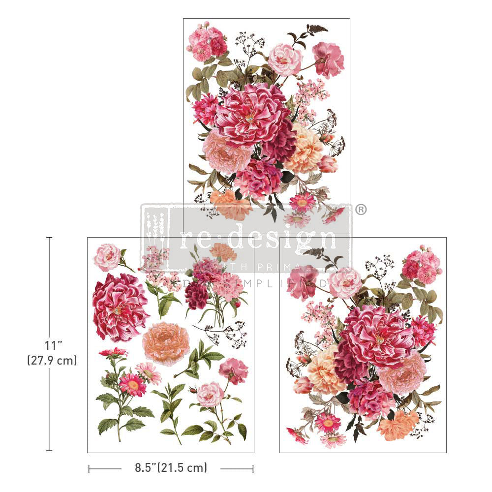 reDesign with Prima Middy Decor Transfer - Bright Meadow