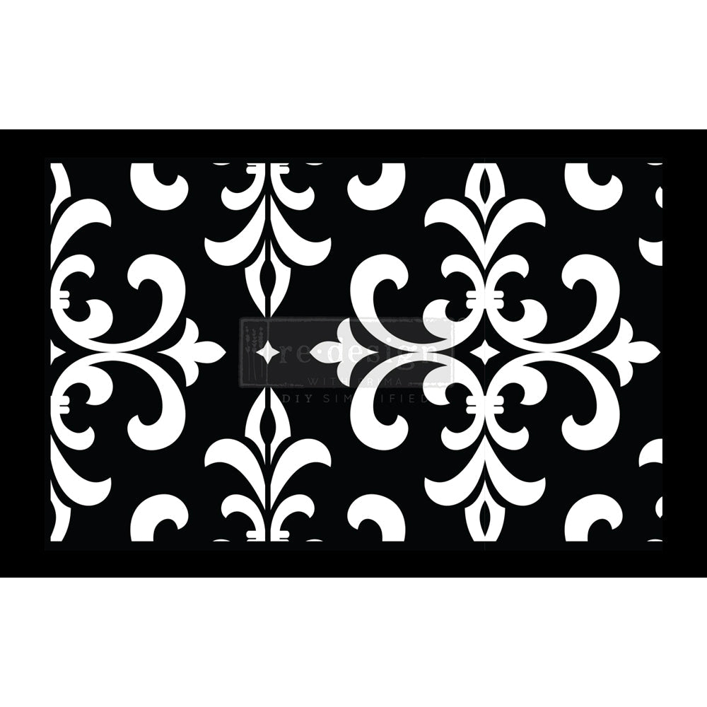 Stick and Style Stencil: Modern Damask