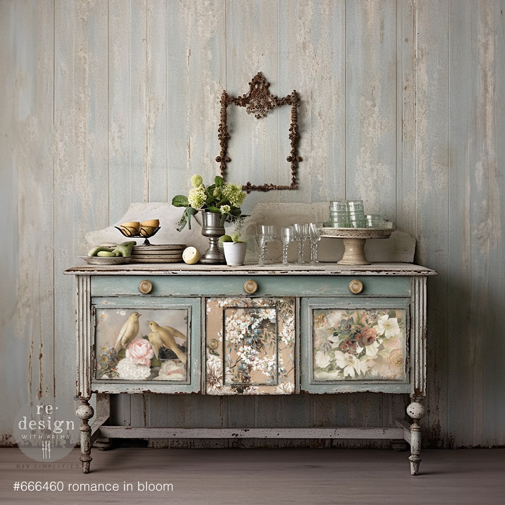 reDesign with Prima Decor Tissue Paper Pack - Romance in Bloom