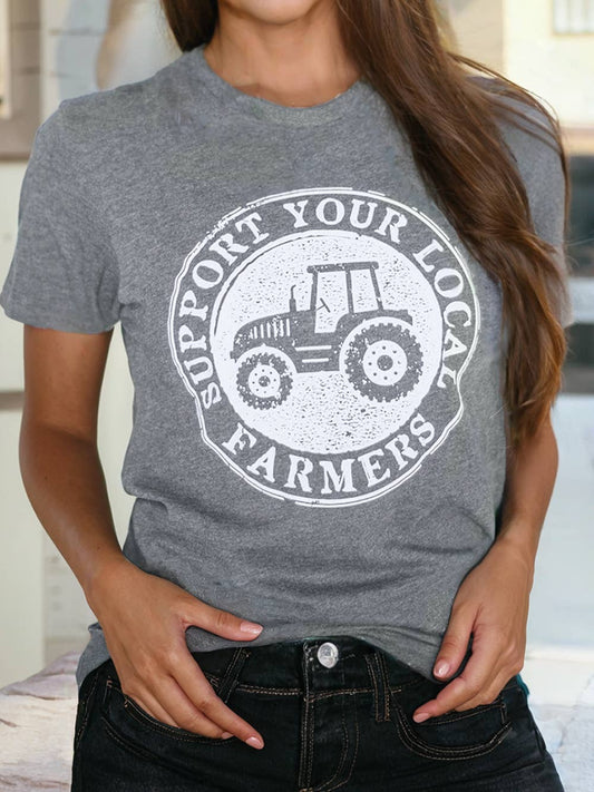 SUPPORT YOUR LOCAL FARMERS Graphic Tee