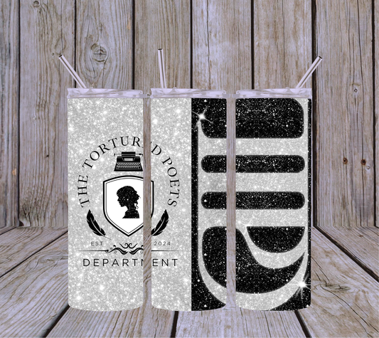 TTPD 2-Tone Glitter 20oz Skinny Tumbler