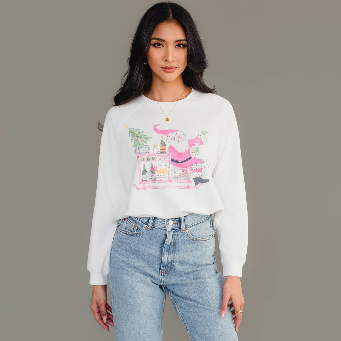 Santa Bar Cart Sweatshirt