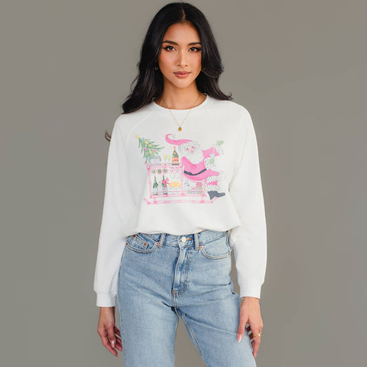 Santa Bar Cart Sweatshirt