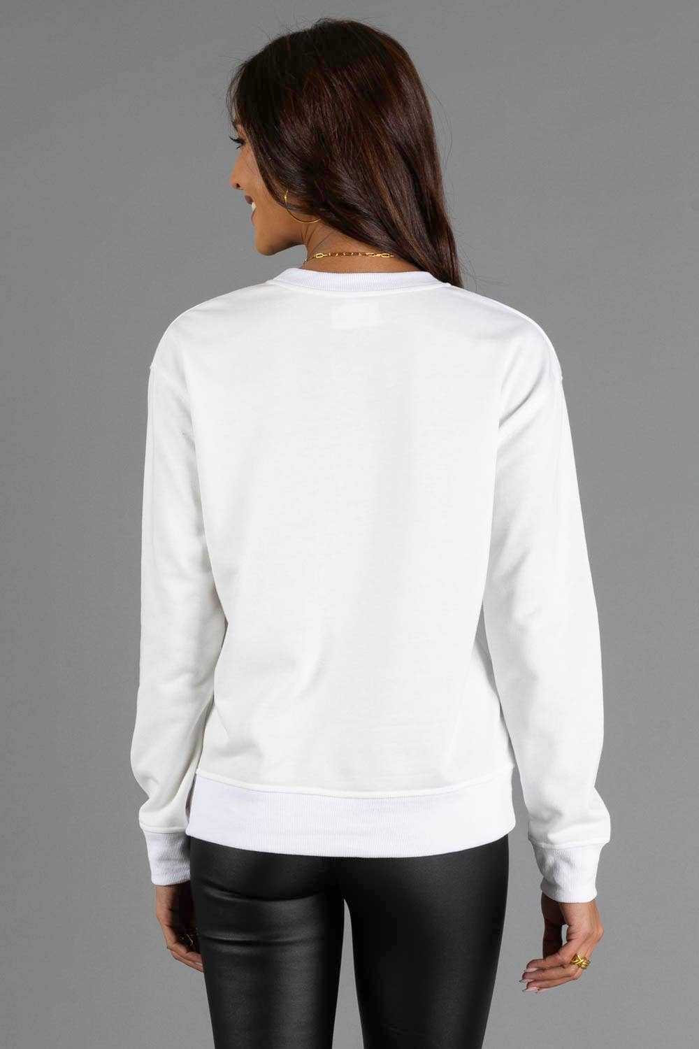 White Joyful Sweatshirt