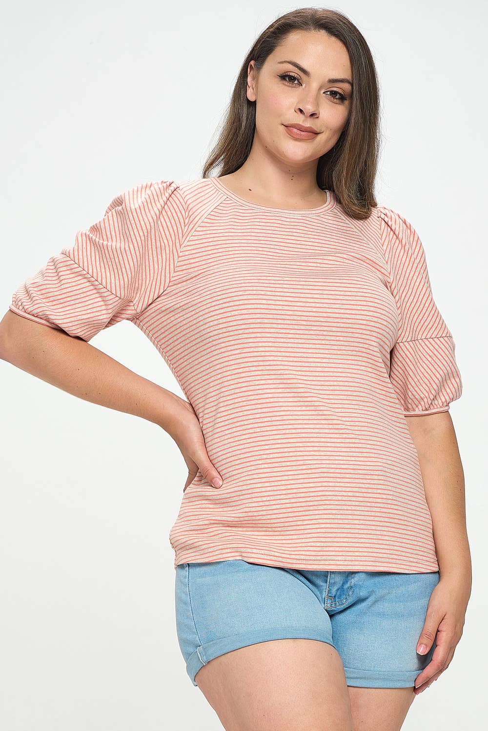 Bubble Sleeve Knit Top