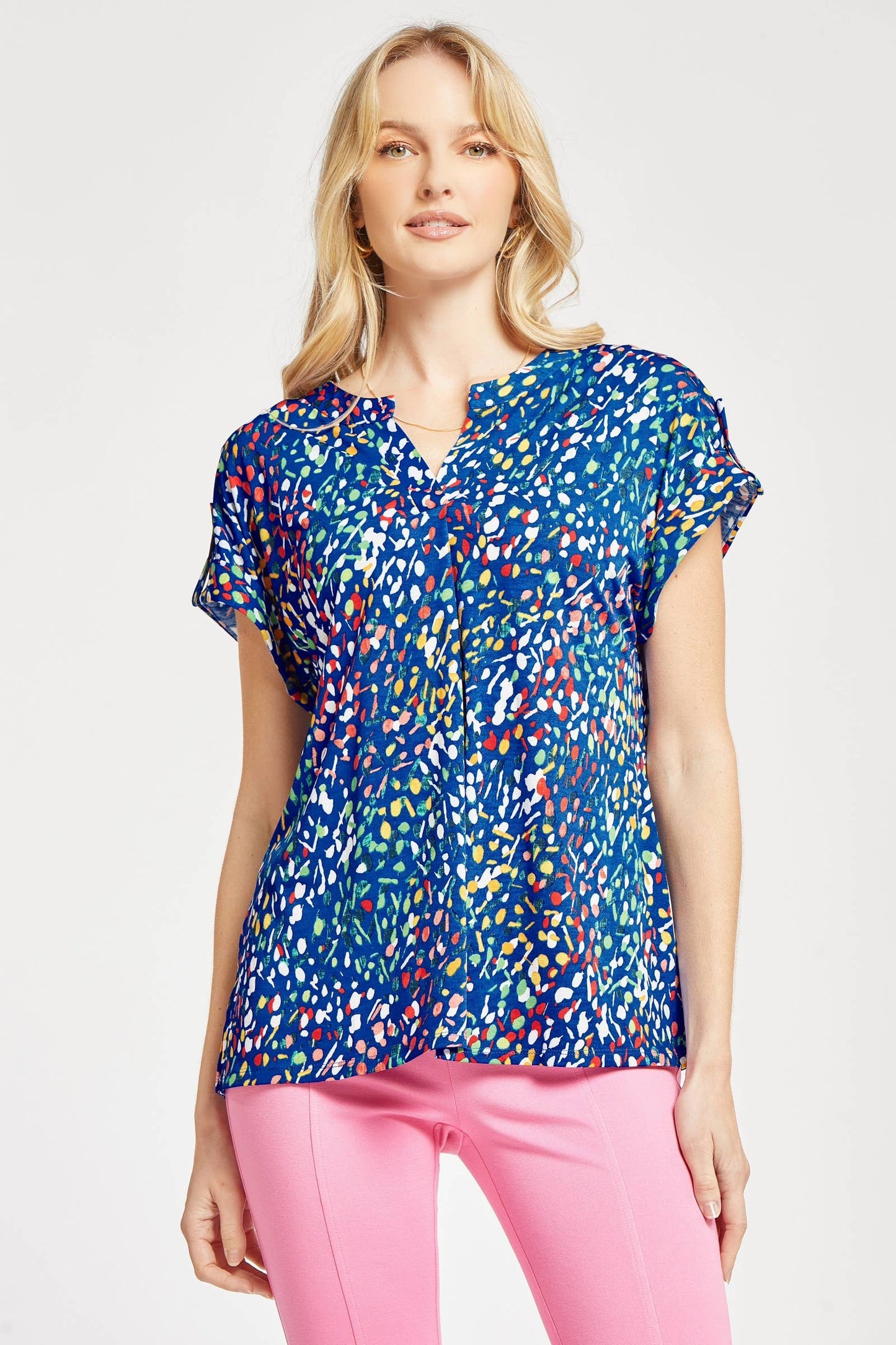 Lizzy Dolman Short Sleeve Wrinkle Free