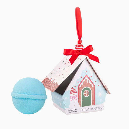 Holiday Bath Bomb - Blue Ornament