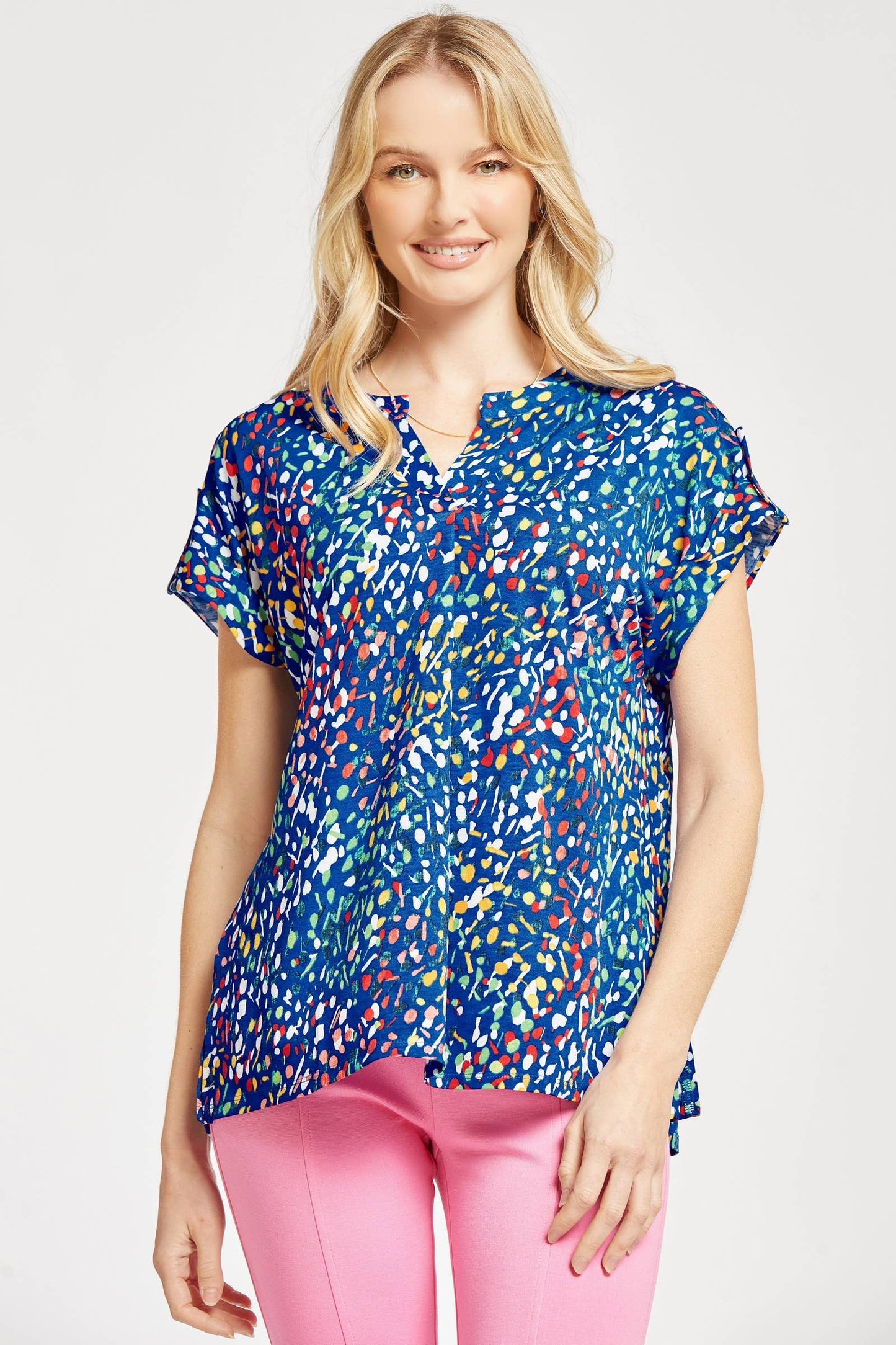 Lizzy Dolman Short Sleeve Wrinkle Free