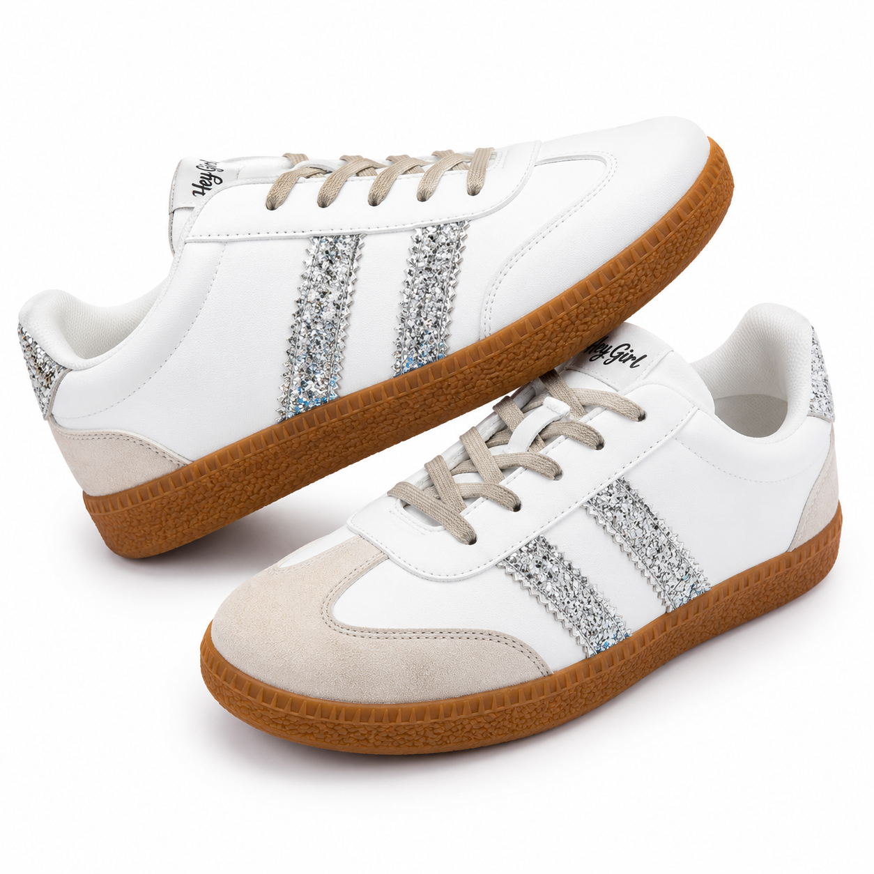 Corky's Footwear Heads Up - Silver Glitter