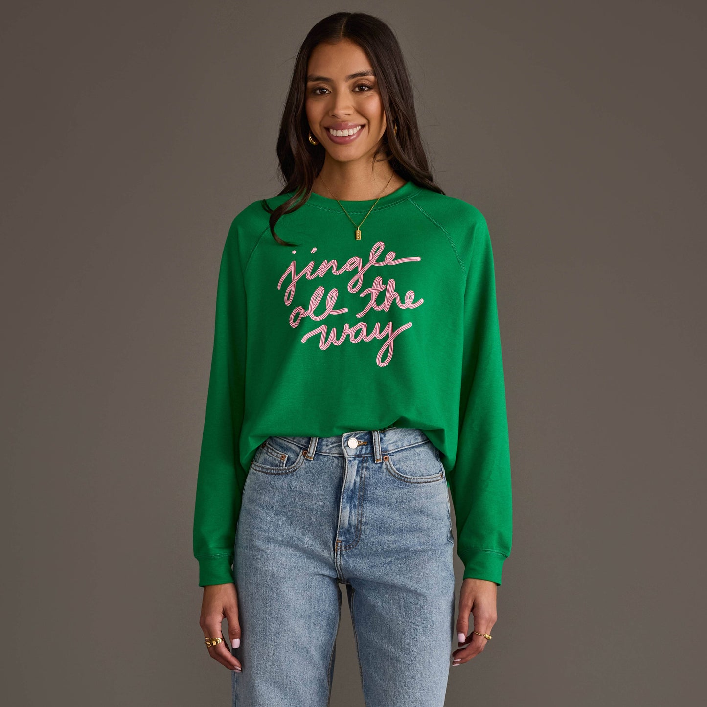 Green Jingle All The Way Sweatshirt