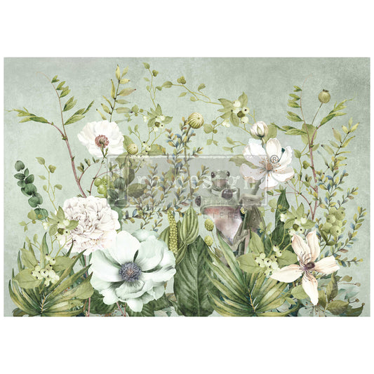 reDesign with Prima A1 Decoupage Fiber - Froggy Meadow Greens