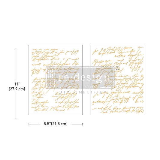 reDesign with Prima Middy Foil Transfers® Kacha - Shimmering Script