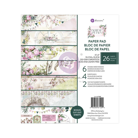 Serene Petals Collection 6x6 Paper Pad