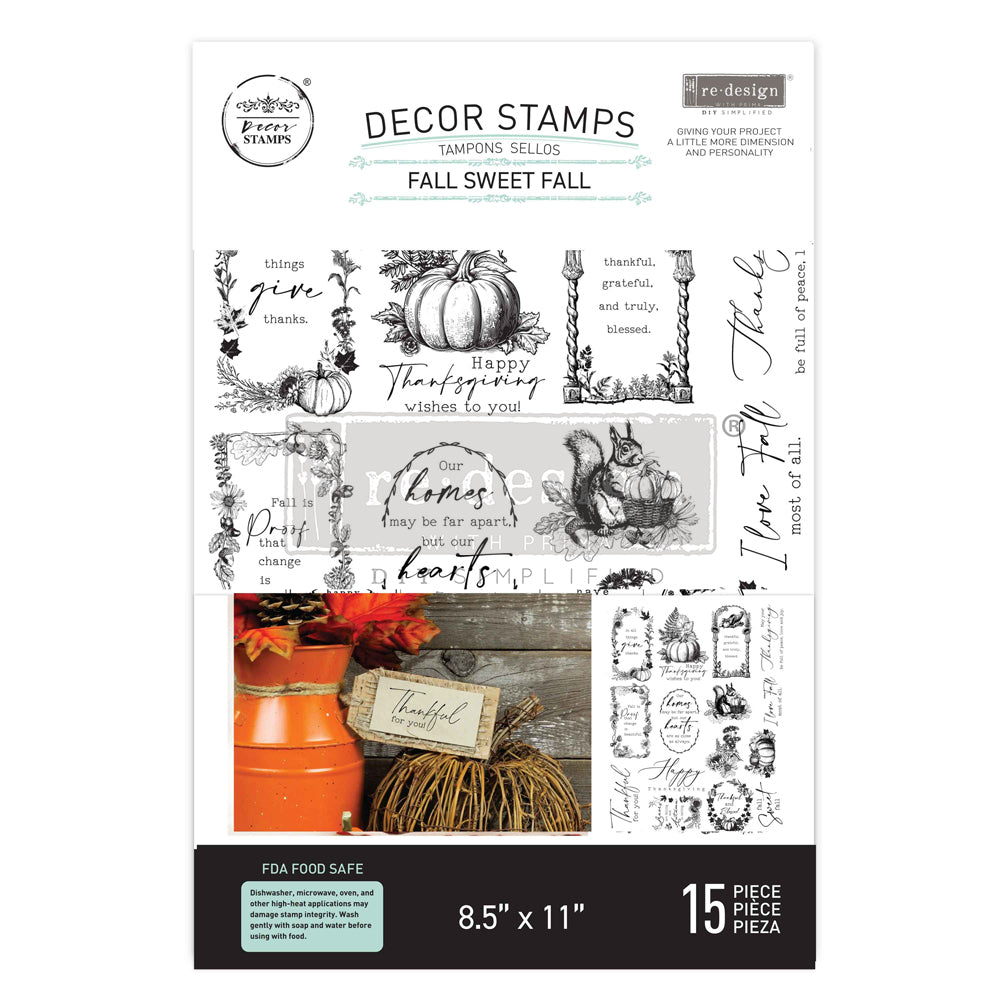 reDesign with Prima Decor Clear Stamp - Fall Sweet Fall