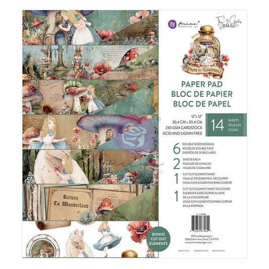Return To Wonderland Collection 12x12 Paper Pad