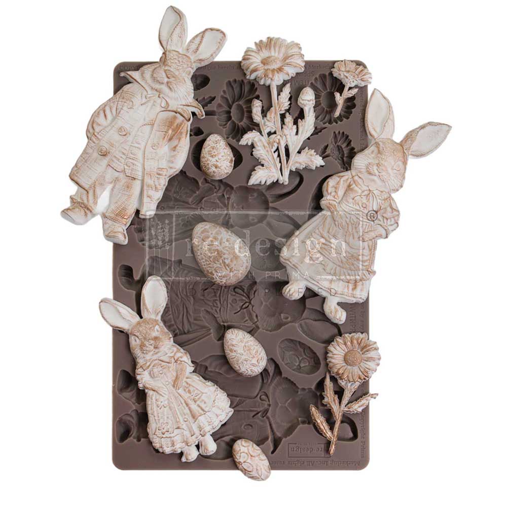 reDesign with Prima Decor Moulds® - Springtime Bunny