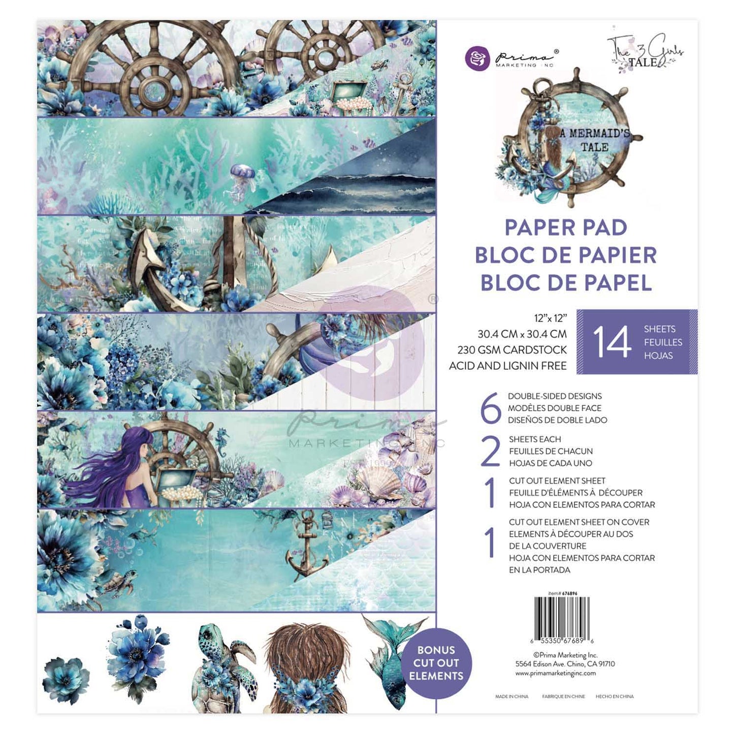 A Mermaid's Tale Collection 12x12 Paper Pad