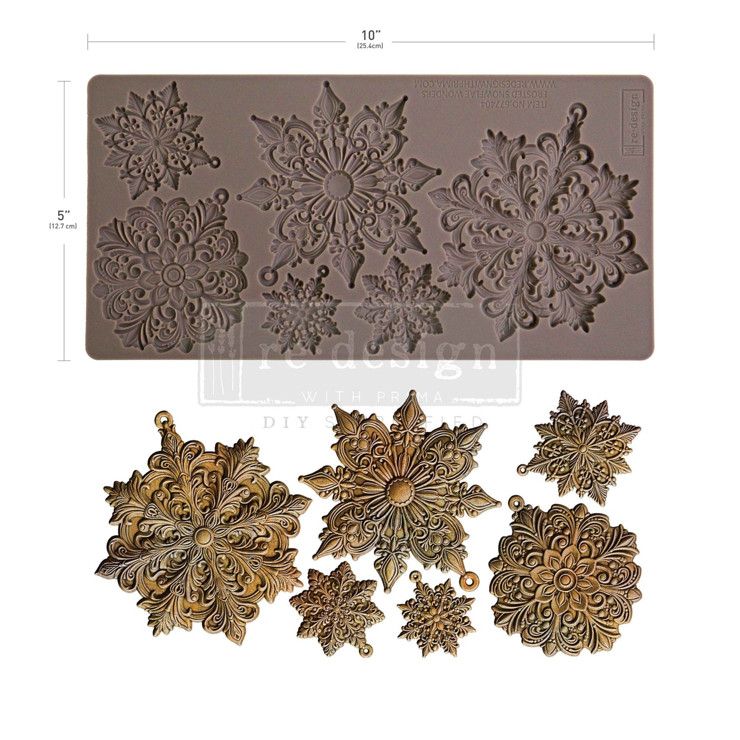 reDesign with Prima Decor Moulds® - Frosted Snowflake Wonders