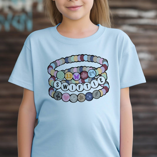Kids Taylor Swift Friendship Bracelet Swiftie Graphic Tee