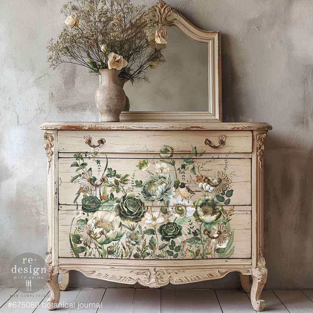 reDesign with Prima Decor Transfers® - Botanical Journal