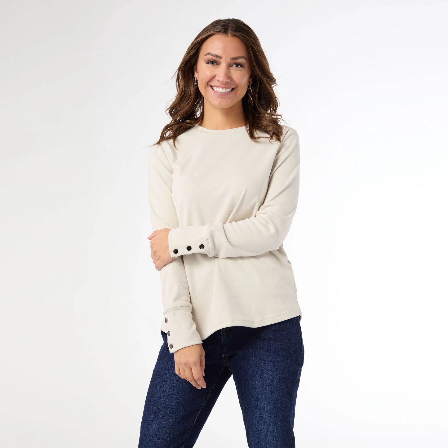 Alexis Super Soft Top with Snap Cuff