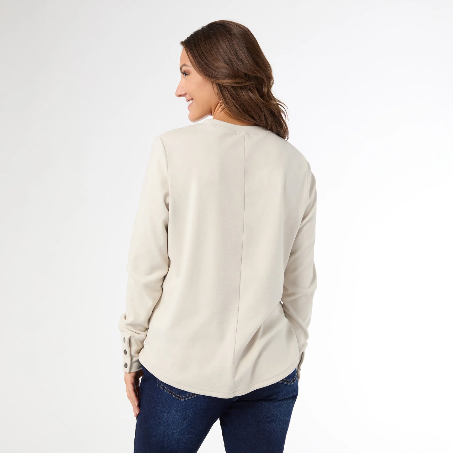 Alexis Super Soft Top with Snap Cuff