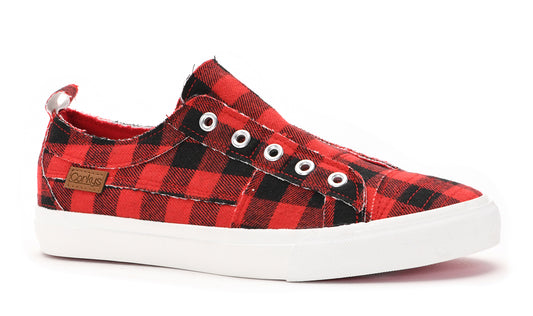 Corky's Footwear Girls Babalu - Red Plaid