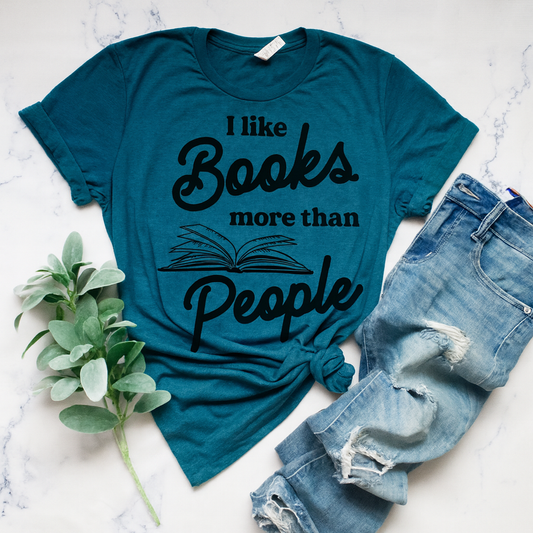 I Like Books Graphic Tee