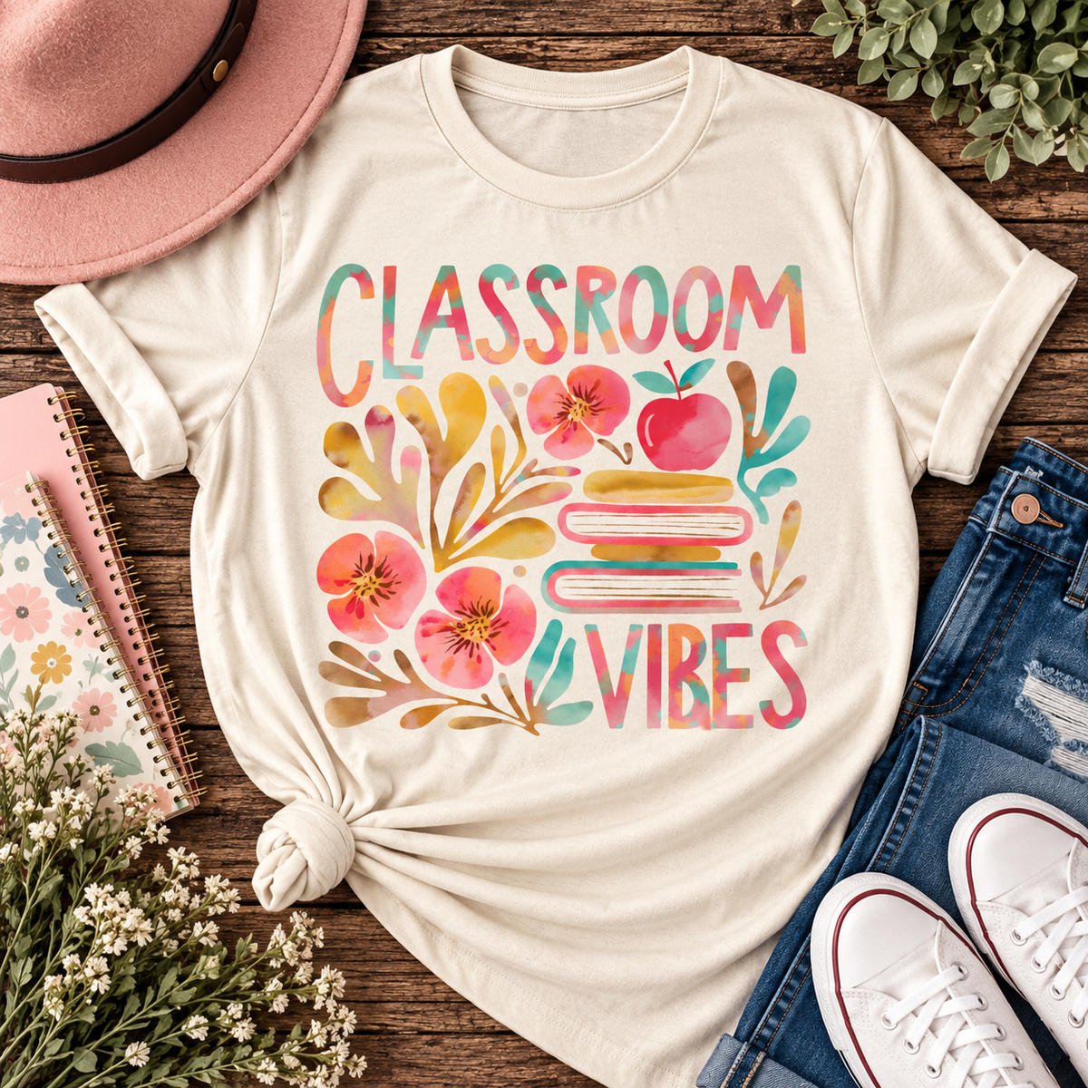 Classroom Vibes Vintage Graphic Tee