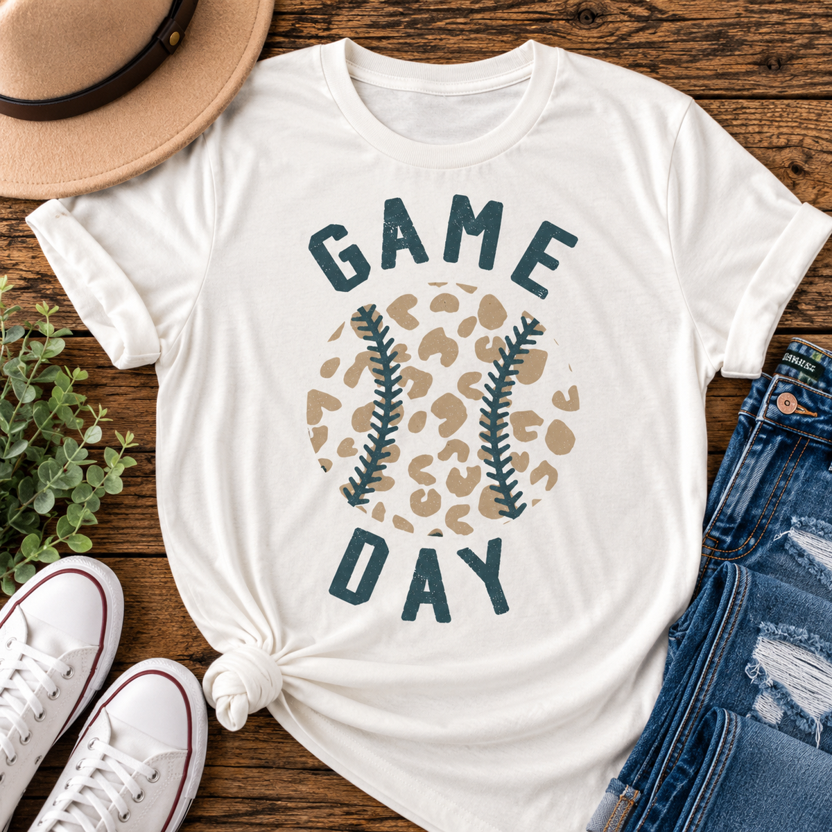 Leopard Game Day Graphic Tee