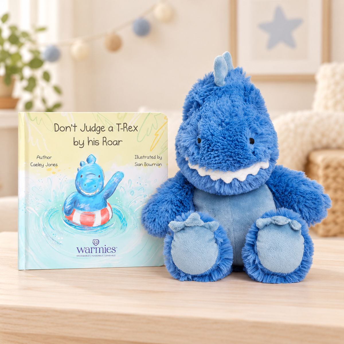 Warmies Gift Set: Don't judge a T-Rex by his Roar