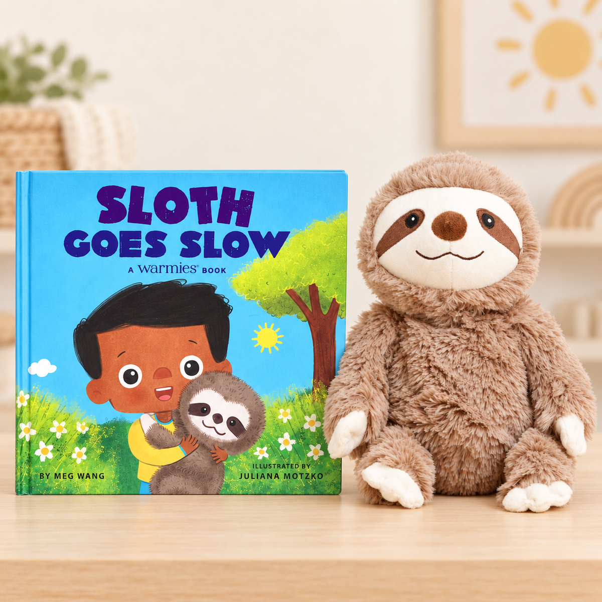 Warmies Gift Set: Sloth Goes Slow