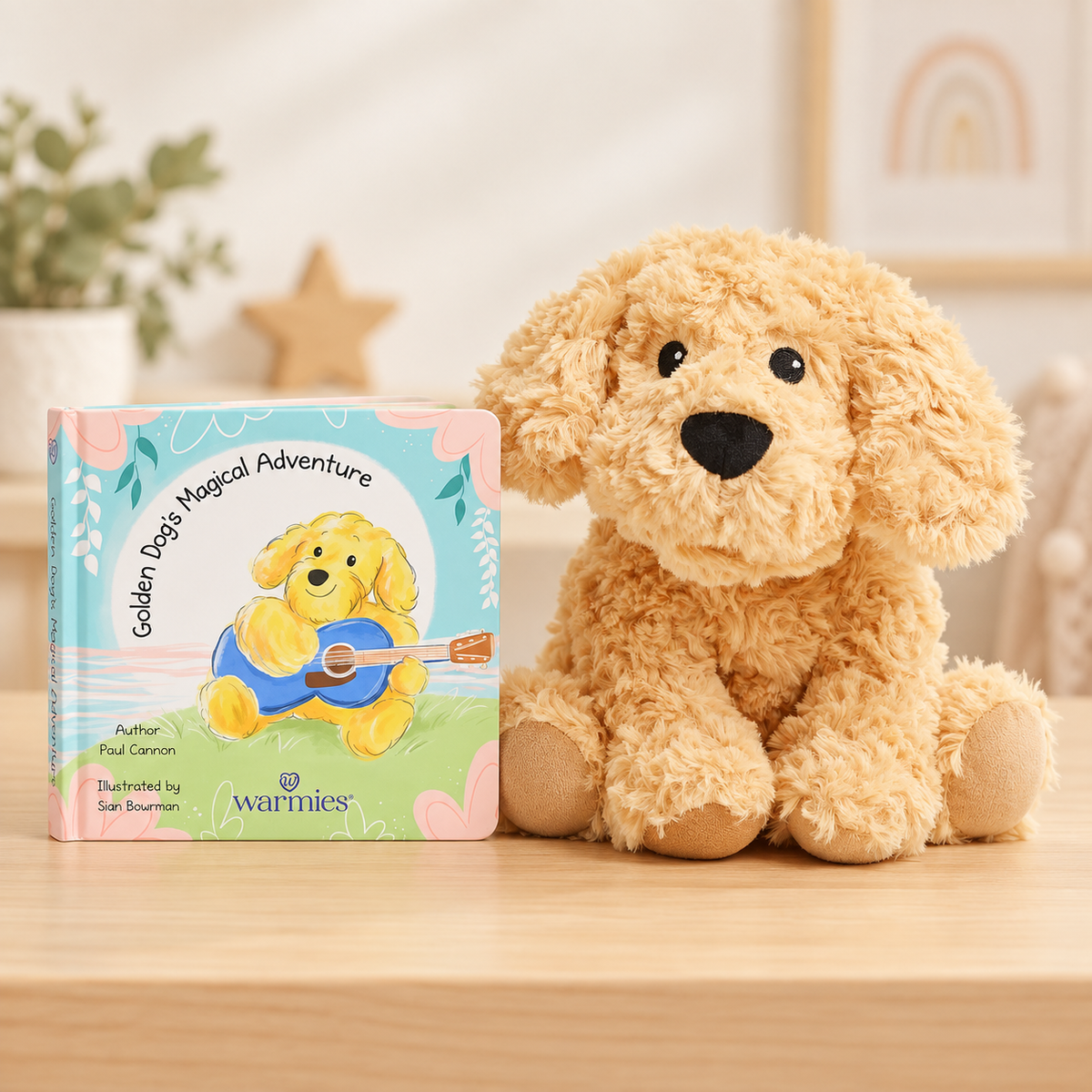 Warmies Gift Set: Golden Dog's Magical Adventure