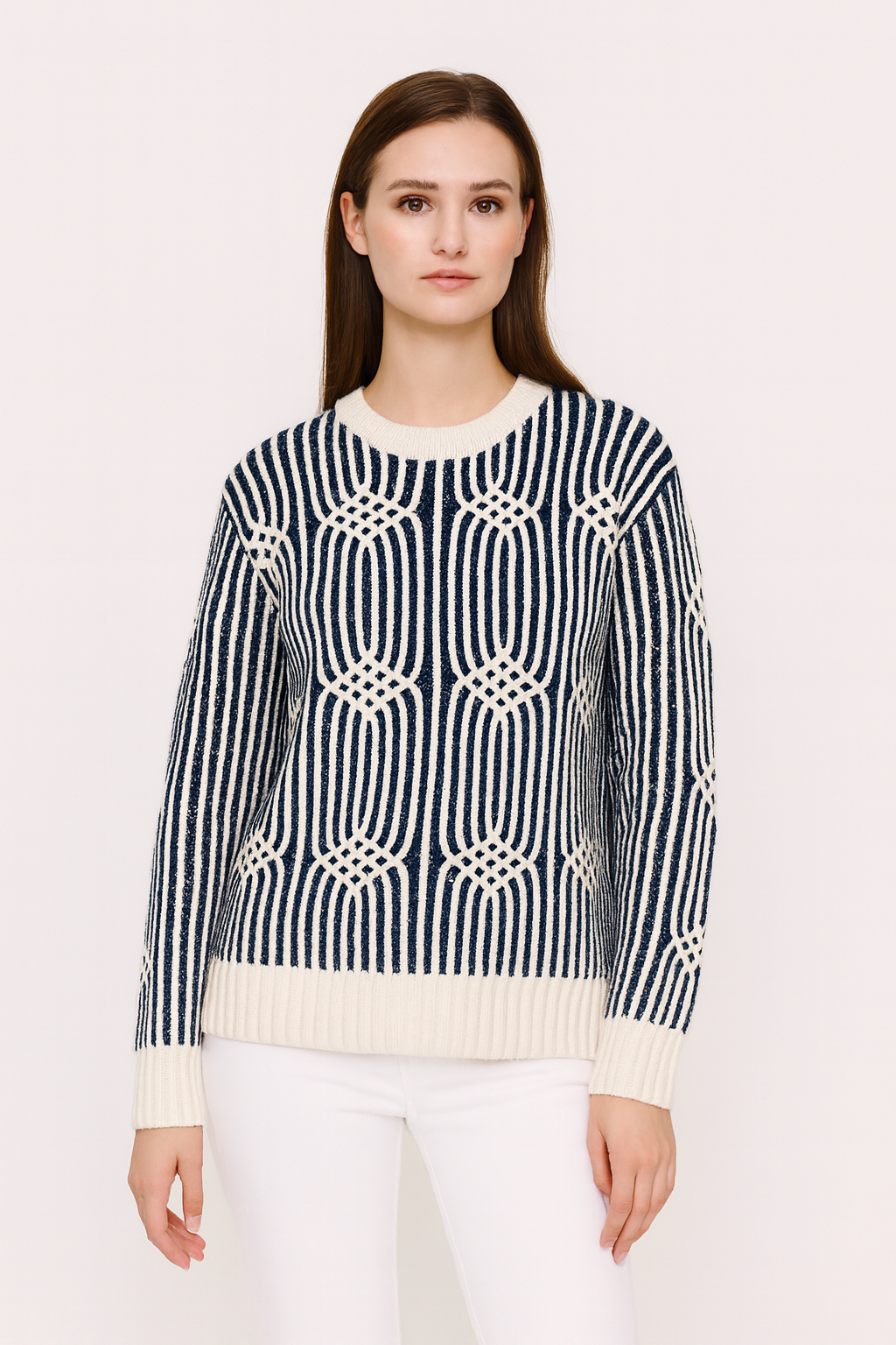 Web Artwork Knit Sweater