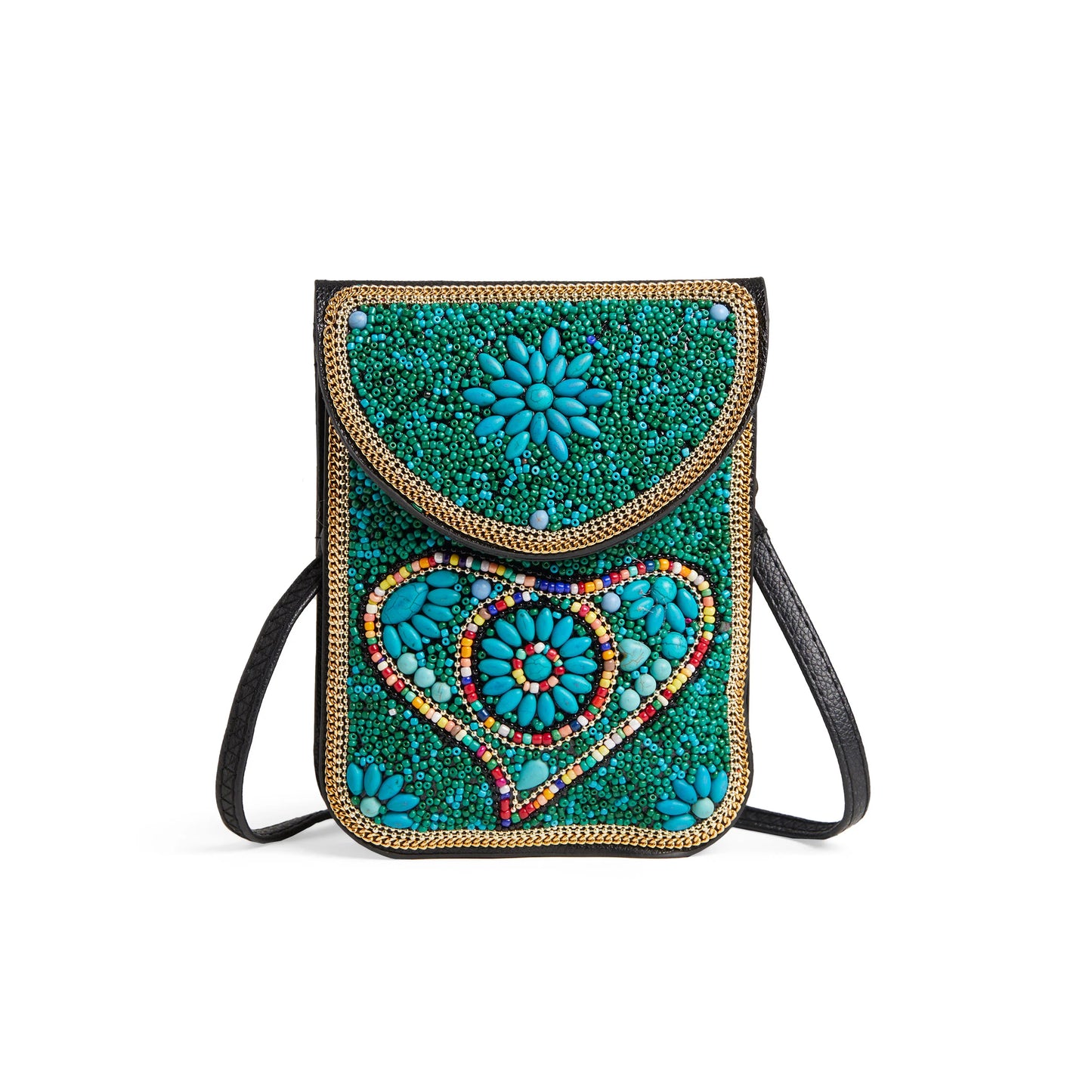 Artisan Beaded Crossbody