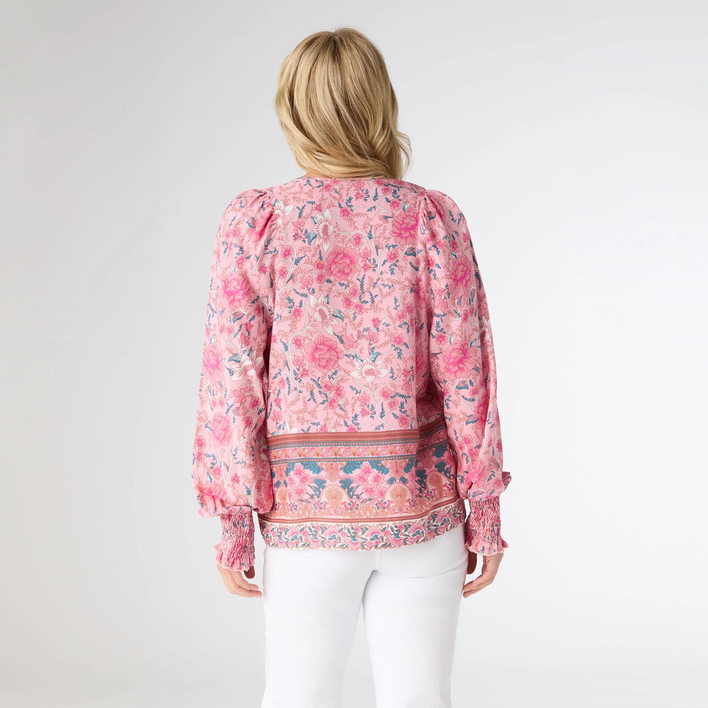 Heather Bright Floral Print Top