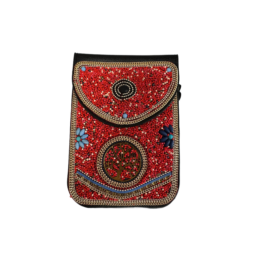 Artisan Beaded Crossbody